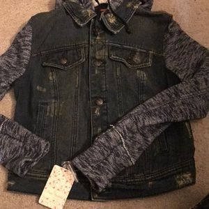 Free People knitted jean jacket NWT